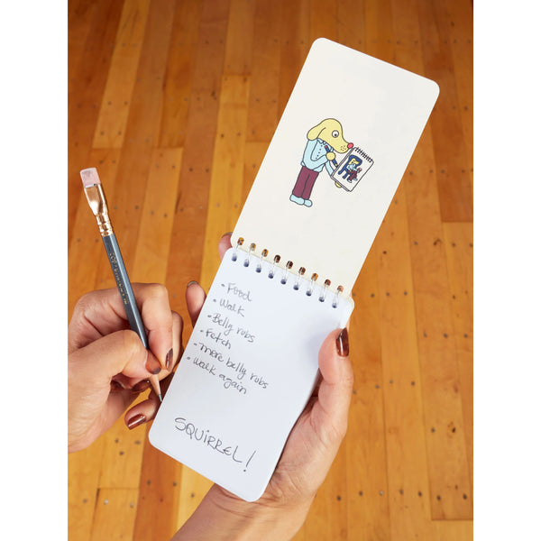 Blue Q Blank 3" x 5" Top-Coil Notebook - Diary Of A Dog