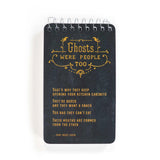 Blue Q Blank 3" x 5" Top-Coil Notebook - Ghosts Were People Too