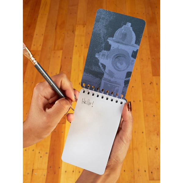 Blue Q Blank 3" x 5" Top-Coil Notebook - I Love To Go With The Flow