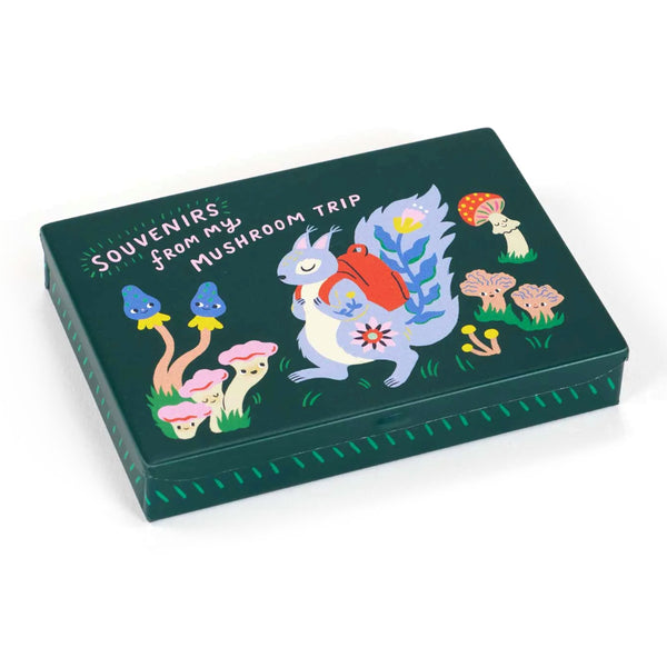 Blue Q Pocket Storage Box - Souvenirs From My Mushroom Trip