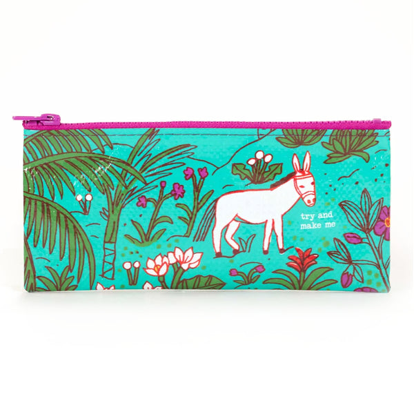 Blue Q Recycled Pencil Case - Try And Make Me