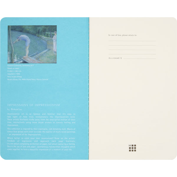 Moleskine Cahier Plain Journals 2pk, Large - Impressions of Impressionism