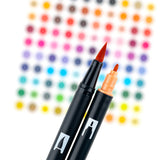 Tombow Dual Brush Pen Set 6pk Manga Bird