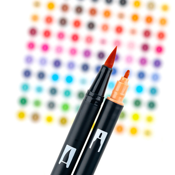 Tombow Dual Brush Pen Set 6pk Manga Bird