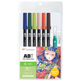 Tombow Dual Brush Pen Set 6pk Manga Wind