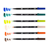 Tombow Dual Brush Pen Set 6pk Manga Wind