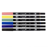 Tombow Dual Brush Pen Set 6pk Manga Moon