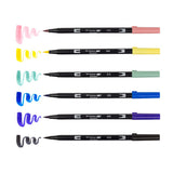 Tombow Dual Brush Pen Set 6pk Manga Moon