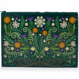 Blue Q Jumbo Recycled Zipper Pouch - Wild Bloom