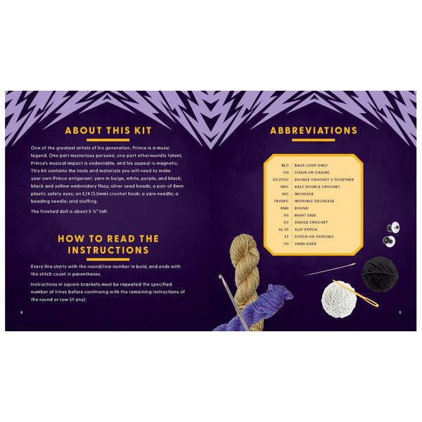 The Unofficial Prince Crochet Kit & Book by Kati Gálusz