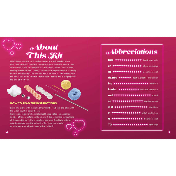 The Unofficial Sabrina Carpenter Crochet Kit & Book by Kati Gálusz