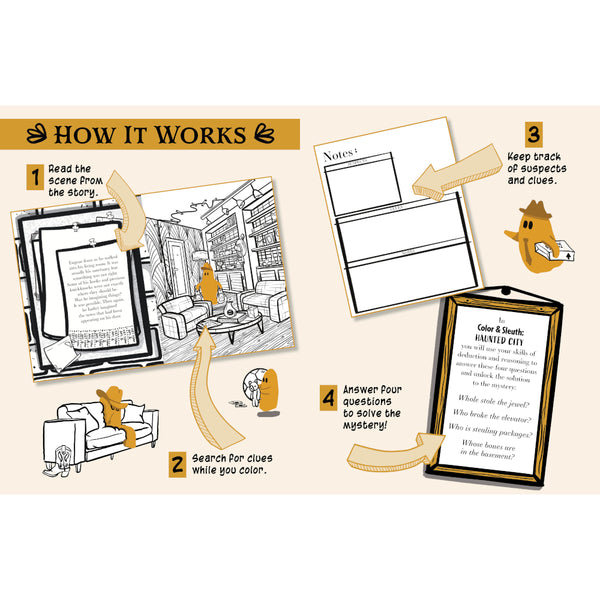 Color & Sleuth: Haunted City by Rebecca Demos & Ellie Alexander