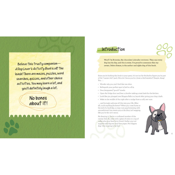 A Dog Lover’s Activity Book by Debra Simon