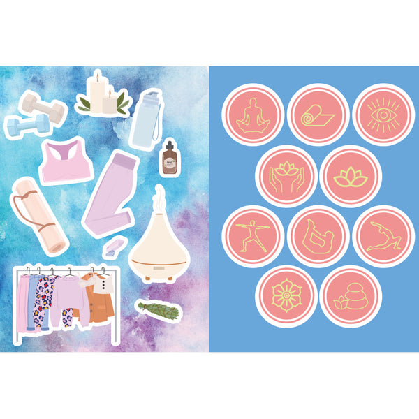 Calming, Meditative & Mindful Sticker, Colour & Activity Book