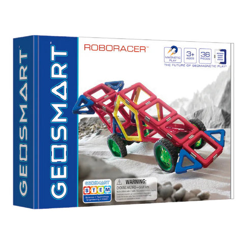 GeoSmart RoboRacer Magnetic Vehicle Construction Kit 36pcs