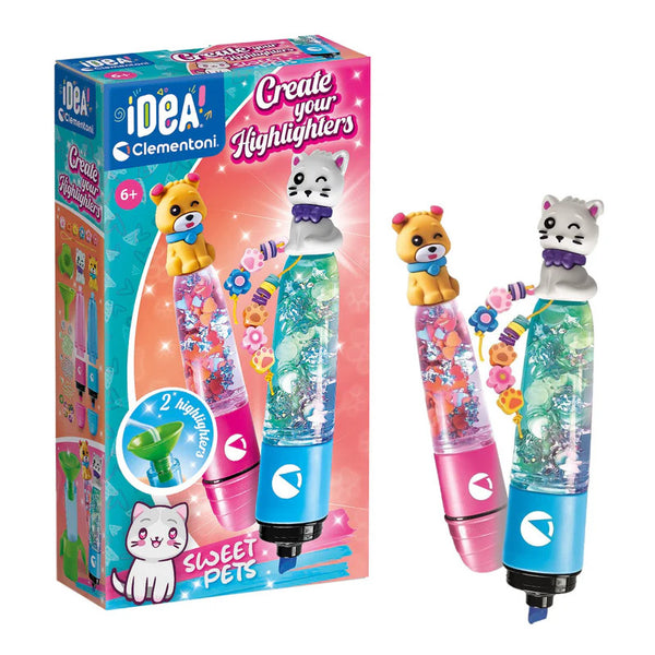 Clementoni Idea Create Your Highlighters Kit 2pk Sweet Pets