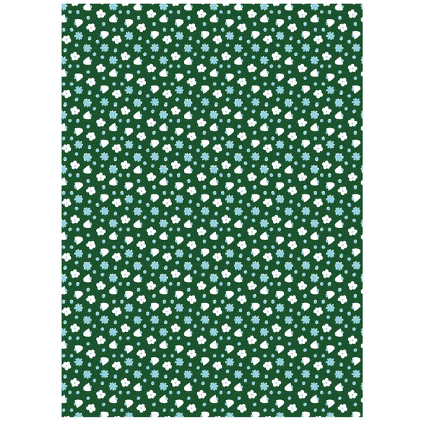 Amanda Jane Jones Wrapping Paper Florals - 12 Sheets with Gift Tags