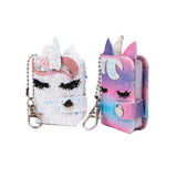 Great Pretenders Mini Sparkly Unicorn Keychain Journals, Assorted