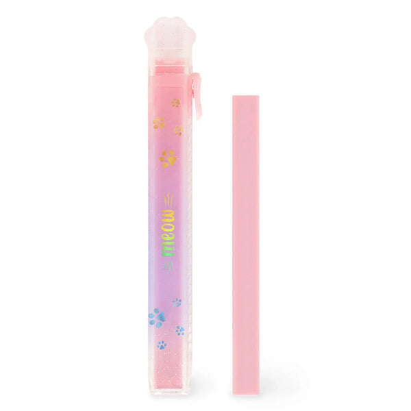 Legami Retractable Eraser with Refill - Meow Cat Paw