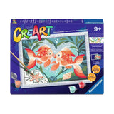 CreArt 18x24" Paint by Numbers Kit - Fish in Love
