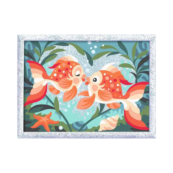 CreArt 18x24" Paint by Numbers Kit - Fish in Love