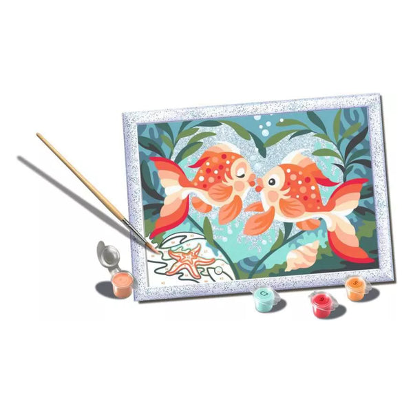 CreArt 18x24" Paint by Numbers Kit - Fish in Love