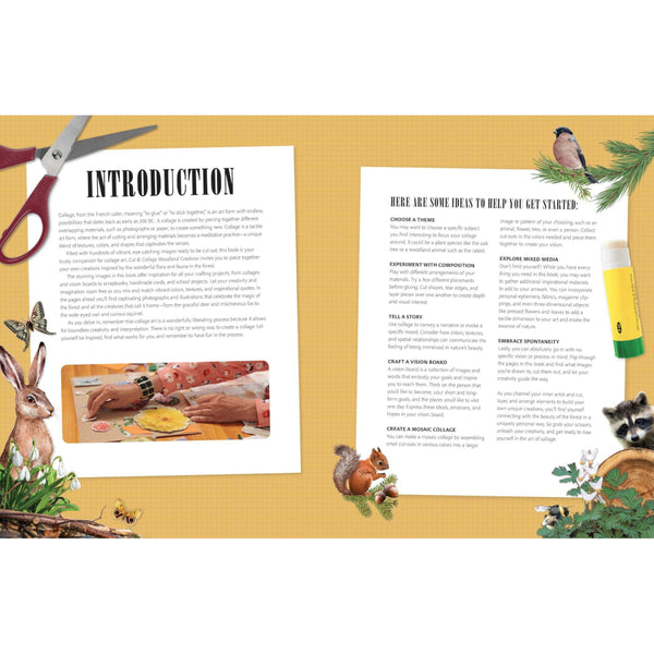 Insight Editions Cut & Collage Woodland Creatures
