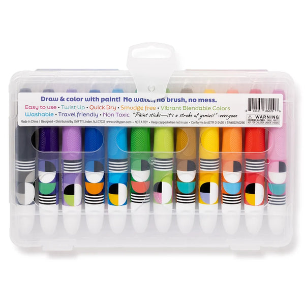 Snifty Geo Sticks Paint Sticks 12pk - Brights