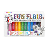 Snifty Fun Flair Face & Body Colour Gel Sticks 12pk