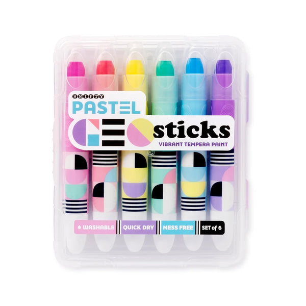Snifty Geo Sticks Paint Sticks 6pk - Pastel