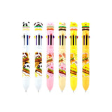 Puckator Hamburger 8 Colour Multicolour Pen Assortment