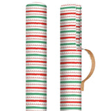 Ohh Deer Holiday Gift Wrap Roll - Ho Ho Ho Striped