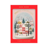 Ohh Deer Holiday Boxed Cards 9pk: Merry Christmas Snow Globe