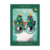 Ohh Deer Holiday Boxed Cards 9pk: Cats in Hats