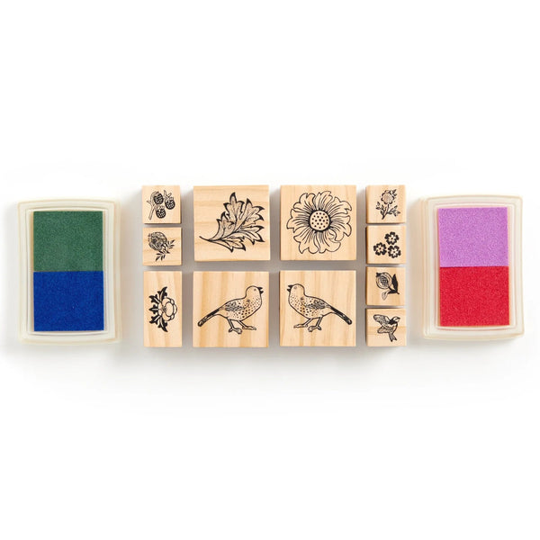 Galison Rubber Stamp Set - William Morris