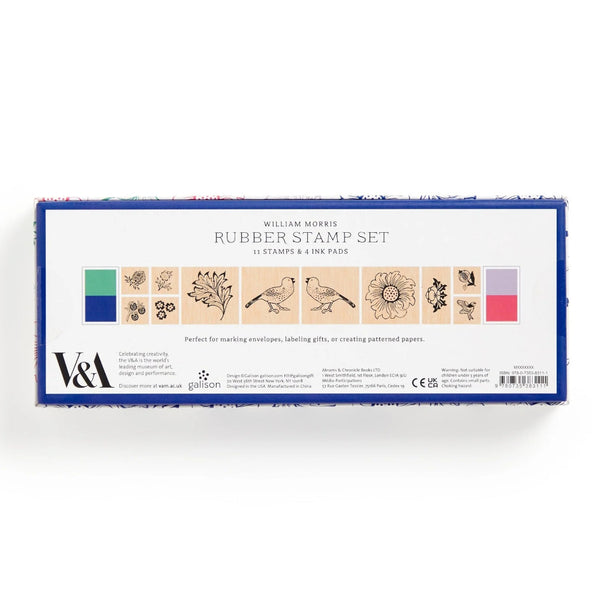 Galison Rubber Stamp Set - William Morris