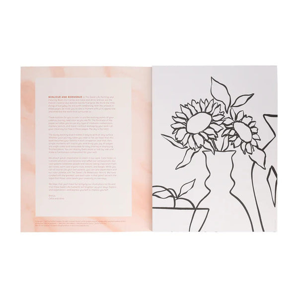 The Sweet Life Painting and Colouring Book by Sacree Frangine