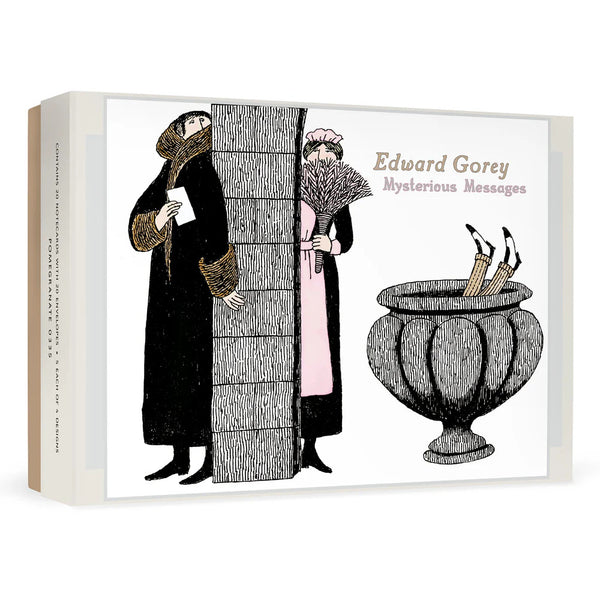 Pomegranate Notecard Set 20pk Edward Gorey: Mysterious Messages Assortment