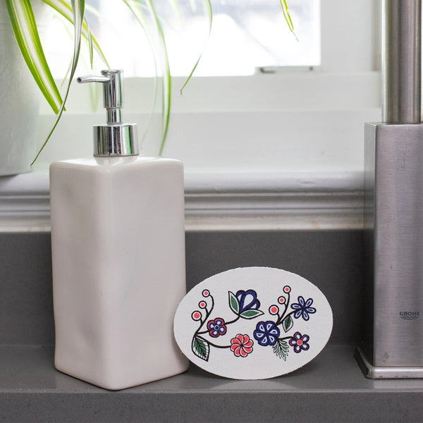 Native Northwest Eco Sponge - Ojibwe Florals