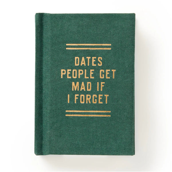 Brass Monkey Mini Diary - Dates People Get Mad If I Forget