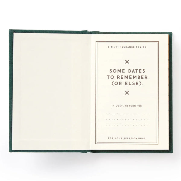 Brass Monkey Mini Diary - Dates People Get Mad If I Forget