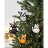 Abbott Hanging Wool Ornament - Smiling Cat, Assorted