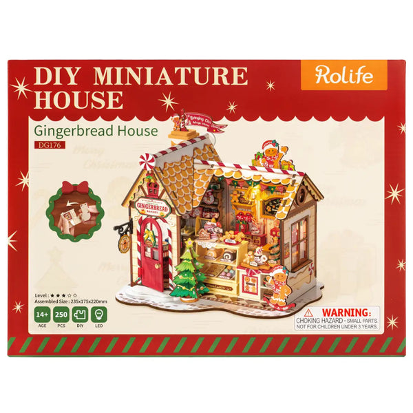 Robotime Rolife DIY Mini Model Kit - Gingerbread House