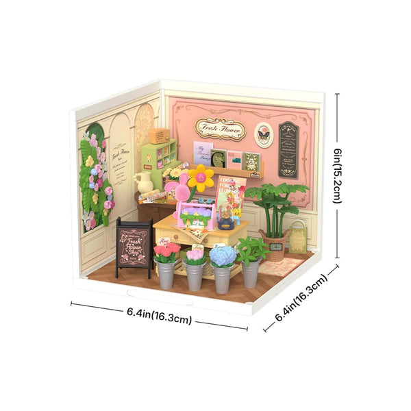 Robotime Rolife DIY Mini Model Kit, Super Creator - Fresh Flower Shop