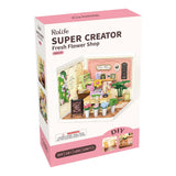 Robotime Rolife DIY Mini Model Kit, Super Creator - Fresh Flower Shop