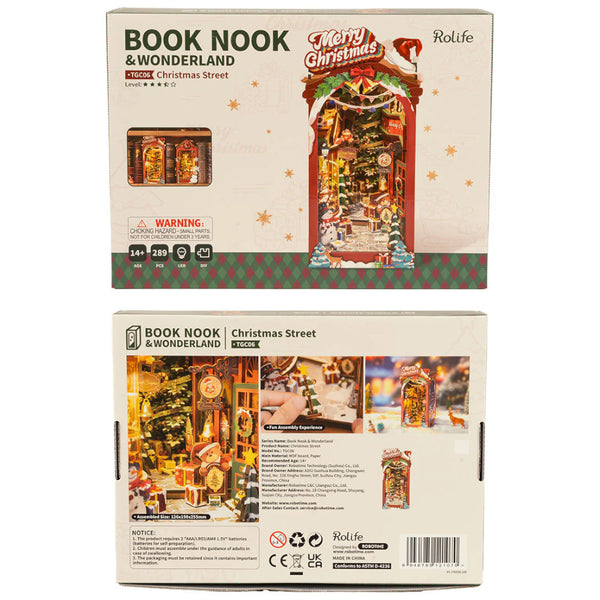 Robotime Rolife DIY Book Nook Kit - Christmas Street