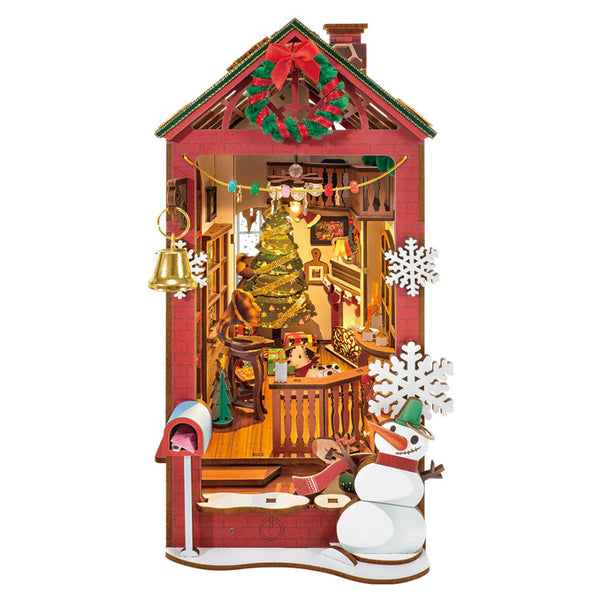 Robotime Rolife DIY Book Nook Kit - Christmas Indoor Scene