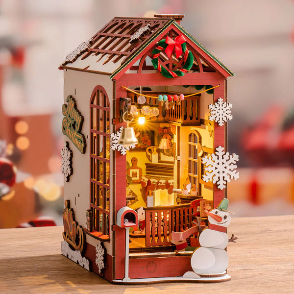 Robotime Rolife DIY Book Nook Kit - Christmas Indoor Scene