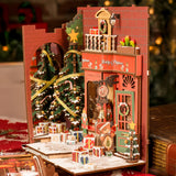 Robotime Rolife DIY Book Nook Kit - Christmas Indoor Scene