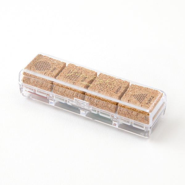 Midori Yuru Log Pre-Inked Stamp Set - Geometry